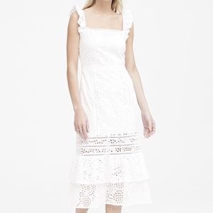 💕NWT BANANA REPUBLIC EYELET PINAFORE DRESS 👗